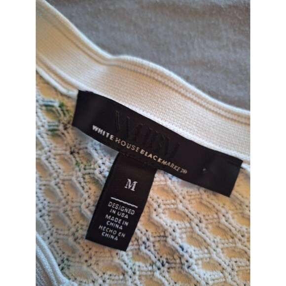 White House Black Market Women’s Pretty Floral Button Up Cardigan Size Medium, M - Picture 3 of 7